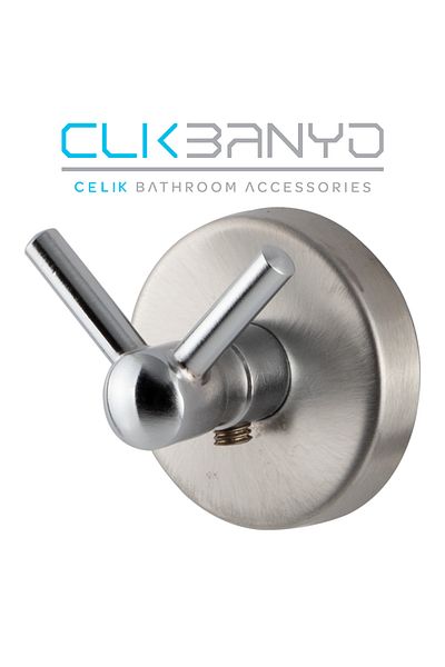 ÇELİK BANYO حامل الحمام المزدوج EKOL MATTE 304 STAINLESS