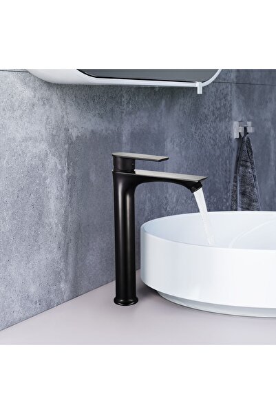 itaro خلاط حوض طويل من ITG - أسود مطفي، تصميم عصري، معتمد من SASO، ضمان لمدة 5 سنوات