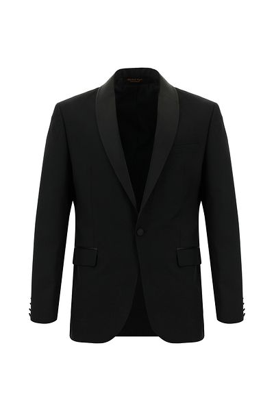 Abdullah Kiğılı Slim Fit Slim Fit Shawl Collar Wool Tuxedos & Groom Dress