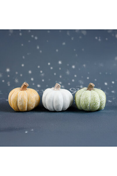Koopman Set de 3 bucăți de dovleac de Anul Nou 15x12 cm