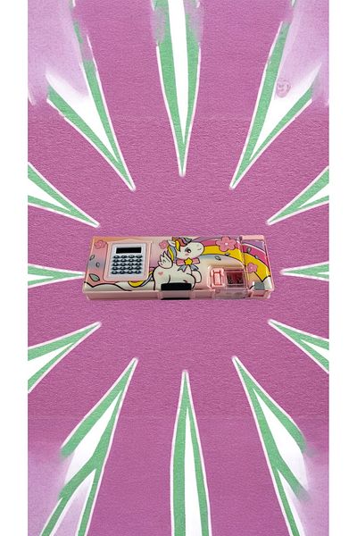 TAROS KIRTASİYE Λειτουργική μολυβοθήκη Lordstore802 Unicorn Color Unicorn Calculator