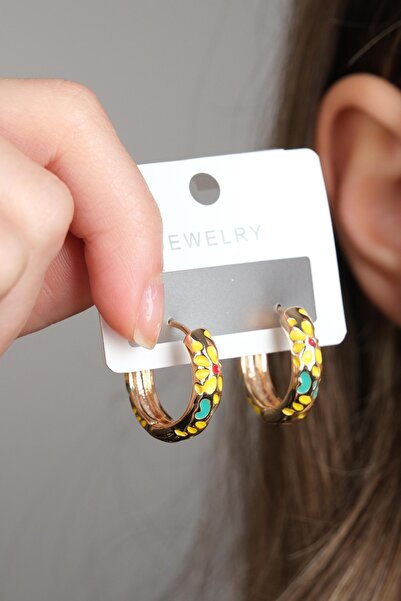 Jack Ferrero Renkli̇ Taşli Küpe Çeli̇k Renk Atmaz Garanti̇li̇