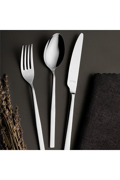 Aryıldız Blanca Plain - 24 Piece 6-Person Knife and Spoon Set