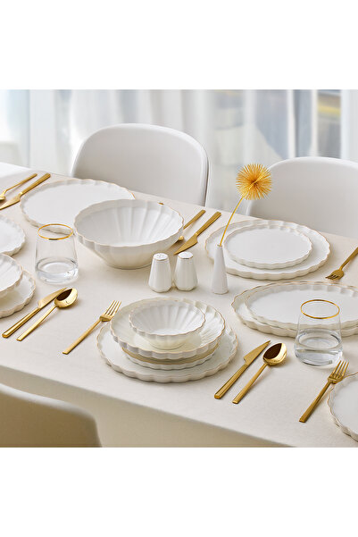 Aryıldız Margaret Gold 54 Parça 12 Kişilik Yemek Takımı