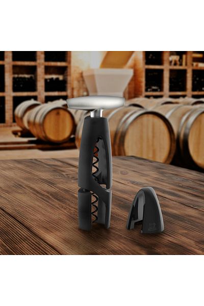 Peugeot Altar Black Foil Corkscrew with Cutter 17 cm