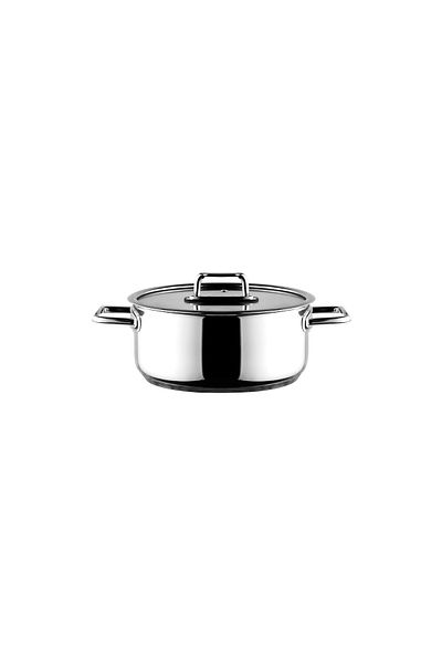 Aryıldız Colombus Stainless Steel Deep Pot 18 cm