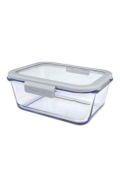 Prima Nova 1900ml Gray Fika Glace Glass Storage Container