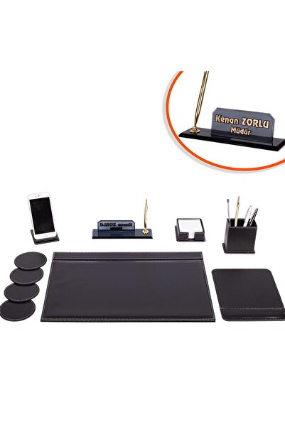 isimliksepeti Armada Deri Sümen Takımı Masa Isimliği Hediyeli Sümen Seti