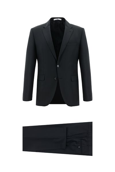 Abdullah Kiğılı Slim Fit Slim Fit Wool Classic Suit