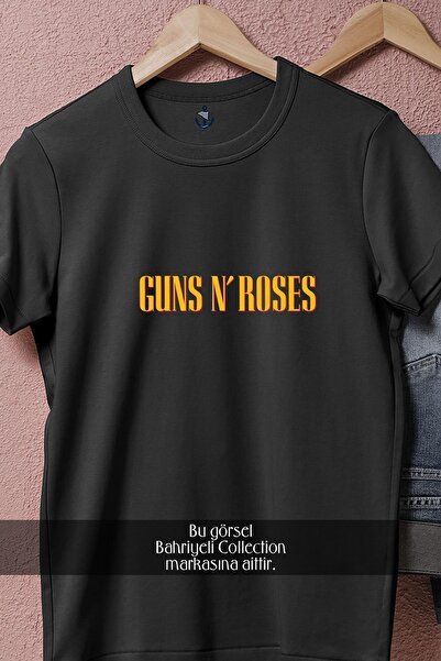 Bahriyeli Collection Μπλουζάκι Unisex με σχέδιο Guns N' Roses oversized