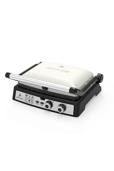 Aryıldız Cream Colored Multi Grill Toaster