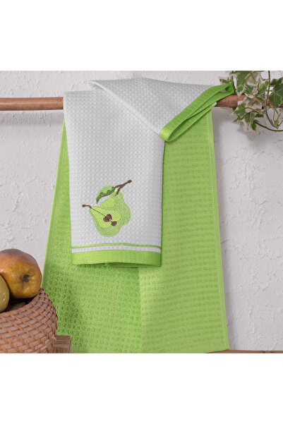 MAXSTYLE Pamuk Armut Desenli 2 Parça Mutfak Havlusu 40x60 Cm