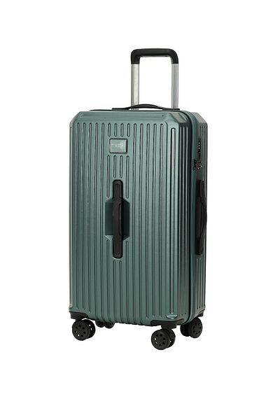 Kiğılı Pp Crate Model Striped Medium Size Suitcase