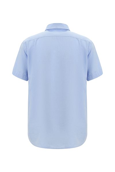 Abdullah Kiğılı Sports Linen Shirt - Short Sleeve, Regular Fit