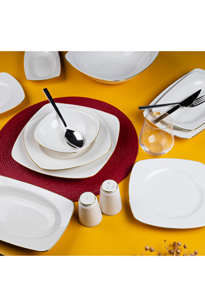 Aryıldız Allure Gold 56 Parça 12 Kişilik Yemek Takımı