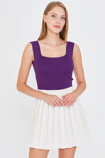 armonika Purple Thick Strap Camisole Women's Blouse - ARM-23Y069001