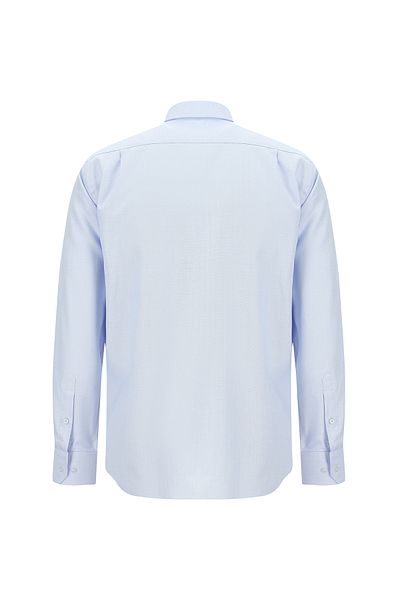 Abdullah Kiğılı Classic Patterned Cotton Shirt - Long Sleeve