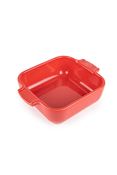 Peugeot Appolia Kare Fırın Kabı Kırmızı 18 Cm