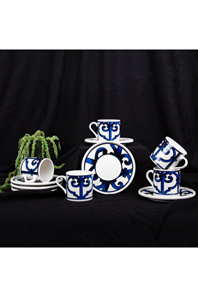 Aryıldız Bakkha 12 Parça 6 Kişilik Türk Kahve Fincan Takımı 90 ml