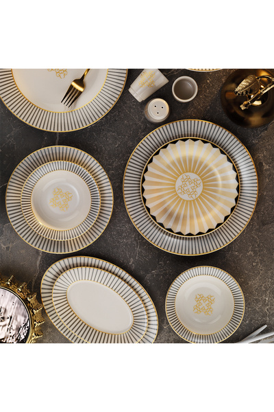 Aryıldız Nocturne 60 Parça 12 Kişilik Yemek Takımı