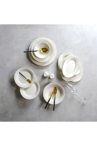 Aryıldız Alisa Gold 30 Parça 6 Kişilik Yemek Takımı