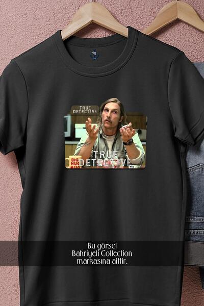 Bahriyeli Collection supradimensionat True Detective, sezonul 2, proiectat de Matthew, unisex tricou