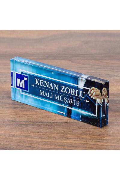 isimliksepeti Mali Müşavir Logolu Masa Isimliği Muhasebecilere Özel Isimlik