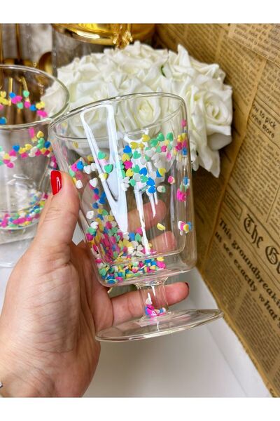 dunyazuccaciye 6'LI ÇİFT ÇİDARLI CUP / BARDAK