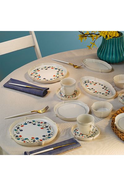 Aryıldız Lavinia 32 Piece Breakfast Set for 6 People