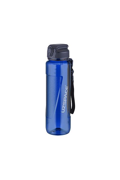 Uzspace Navy Blue Tritan Flask - 1500 ml with Straw