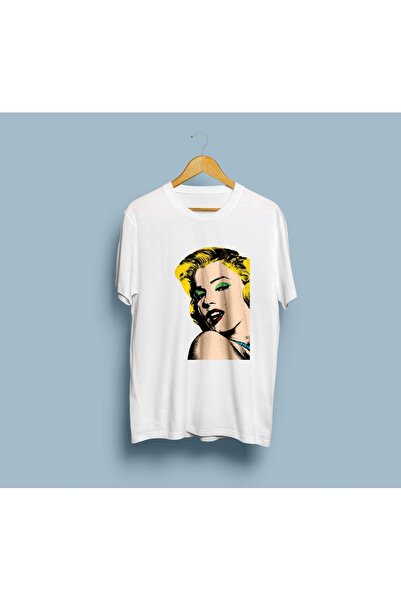 bahriyeli.jpeg Μπλουζάκι Unisex με σχέδιο ζωγραφικής oversized Marilyn Monroe