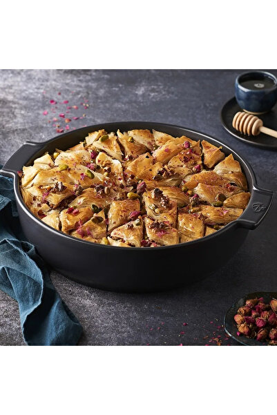 Peugeot Appolia Yuvarlak Fırın Kabı Siyah 23 Cm