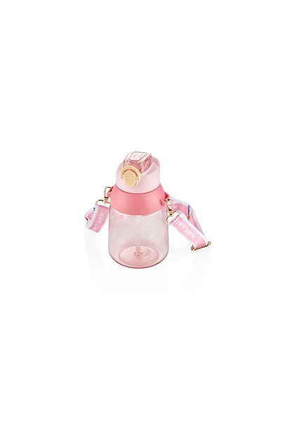 Vagonlife Children's Water Bottle with Straw Pink 800 ml