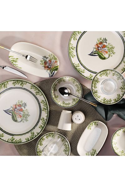 Aryıldız Anita Cream 30 Piece Breakfast Set for 6 People
