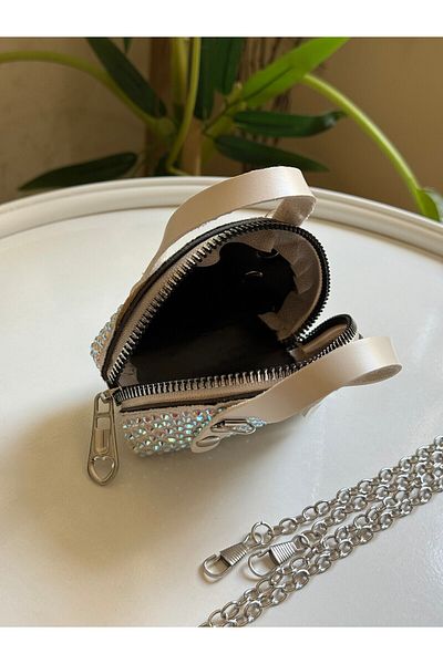 ZEYS Geantă elegantă de dimensiuni mini cu piatră