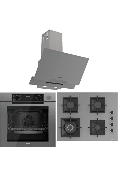 Ferre Fryart Artline Steam Qep64cpr - Sc408-wfa - D065-sa 9 Prog. Dijital Turbo Ank. Set - Gri