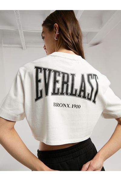 EVERLAST Ever Classics Wmn Comfort Λευκό γυναικείο Crop T-shirt
