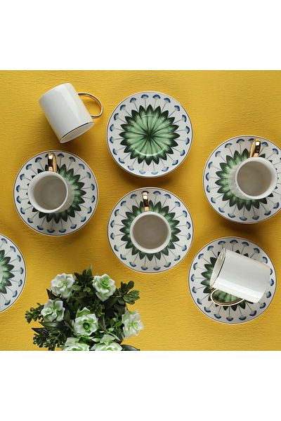 AROW Turkish Coffee Cup Set for 6 People 90 ml