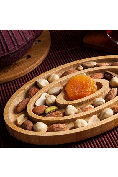 Bambum Fufu Oval 3 Compartment Breakfast & Snack Bowl