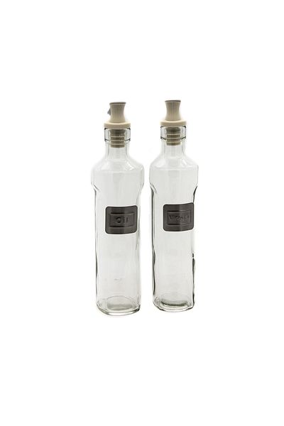 klt Tag Oil Vinegar Set 350 ml White