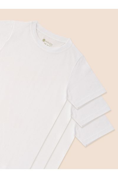 natuline Boys' / Girls' Organic Cotton Combed Cotton 6 Pack T-Shirt