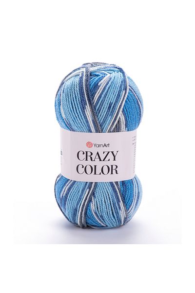 Yarnart Κλωστή πλεξίματος Crazy Color Ebruli-134
