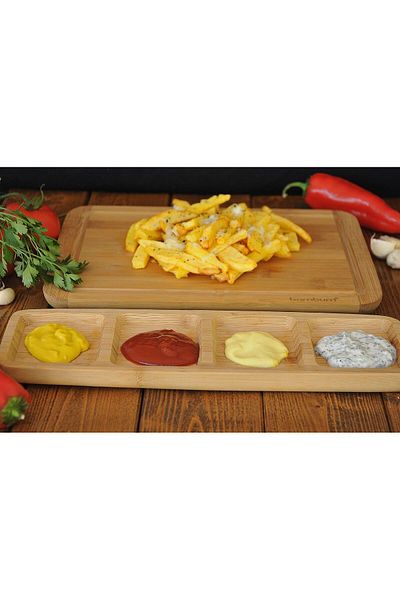 Bambum Ganberi 4 Compartment Snack Bowl & Sauce Bowl