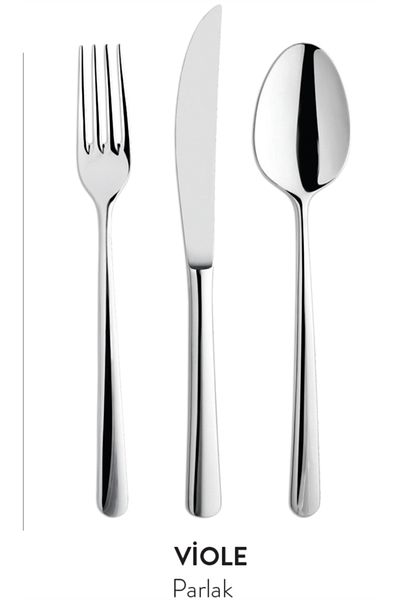 Aryıldız Viole 89 Pieces 12 Person Fork Spoon Knife Set