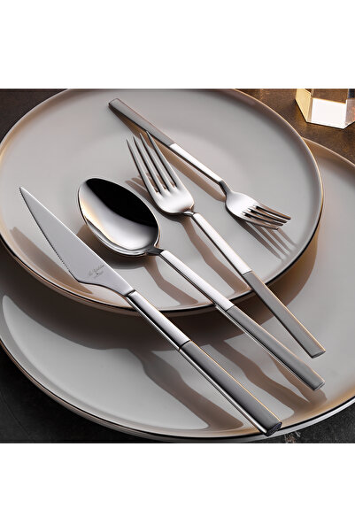 Aryıldız Gusto Mat 89 Parça 12 Kişilik Çatal Kaşık Bıçak Takımı