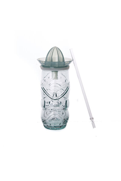 san miguel عصارة فاسو زجاج الحمضيات مع غطاء من خشب الساج