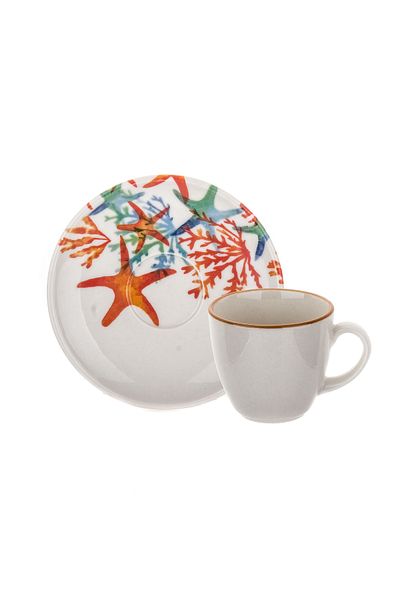 Tulü Porselen Tulu Luna 12 Piece Coffee Set Db1064