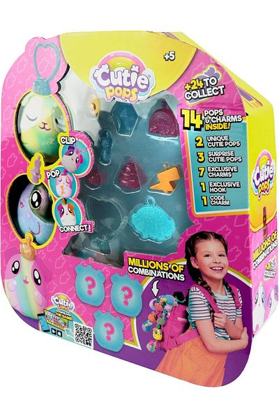 Eolo CUTIE POPS - CLIP, POP AND CONNECT - FIVE CUTIES BLIND PACK