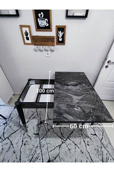 Sayılır Büyüyen, Kaşıklıklı, Açılır, Katlanır Mutfak Balkon Masası 60 x 100