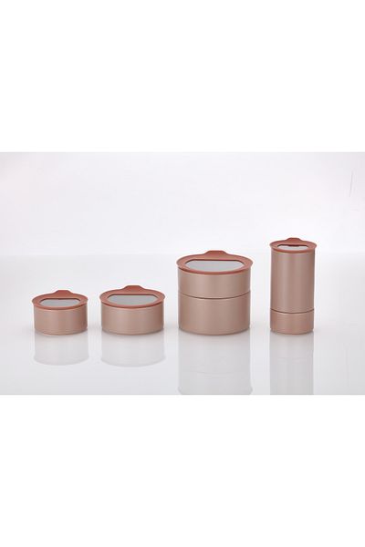 NEOFLAM Fika One Ceramic Storage Container Set 6 Pieces Pink